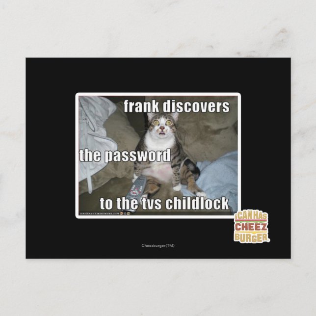 TV Childlock Postcard (Front)