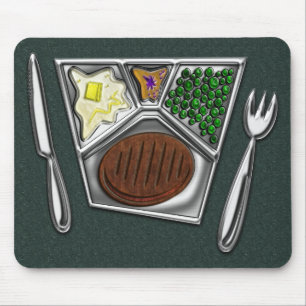 TV Dinner Knife and Spork Mouse Pad