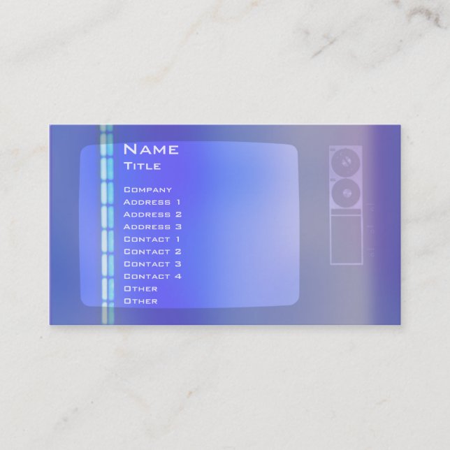 TV DNA - Business Business Card (Front)
