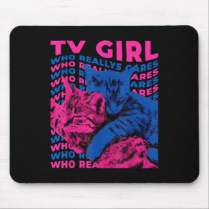 Tv Girl Album Frenchs Exit Who Really Cares Cat Tv Mouse Pad