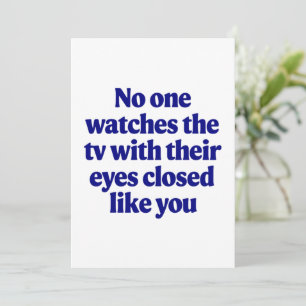 TV Joke Father's Day  Dad Joke Husband Gift Invitation