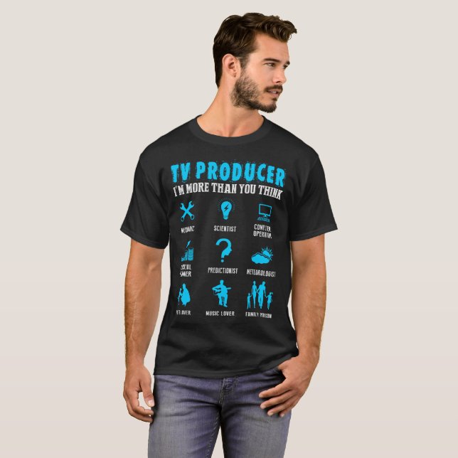 Tv Producer Profession Gift T-Shirt (Front Full)
