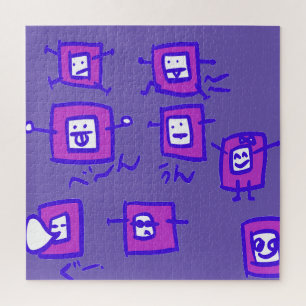 TV purple pink Japan Jigsaw Puzzle