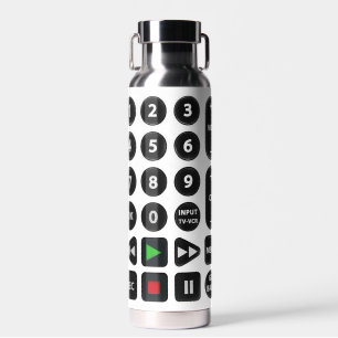 TV Remote with VCR Button  Water Bottle
