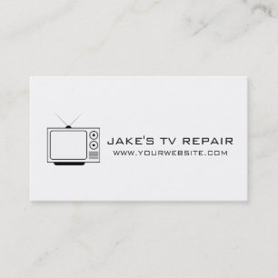 TV Repair Business Card