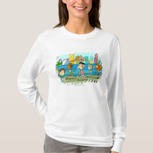TV reporters with mikes at sports race T-Shirt