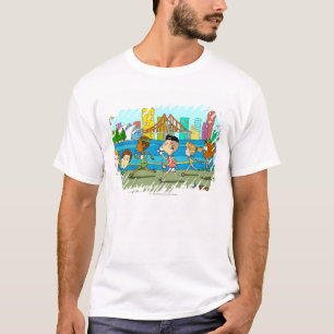 TV reporters with mikes at sports race T-Shirt