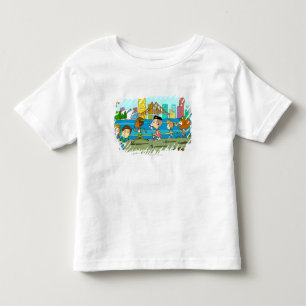 TV reporters with mikes at sports race Toddler T-Shirt