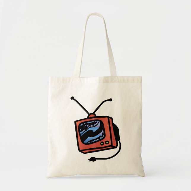 Tv Set Tote Bag (Front)