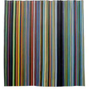 Tv static shower curtain