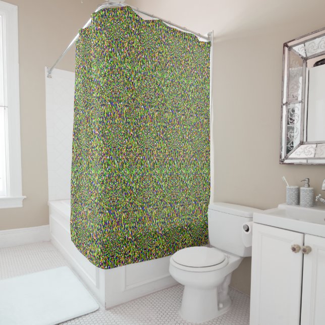 Tv Static Shower Curtain (In Situ)