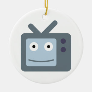 TV television set Ceramic Tree Decoration