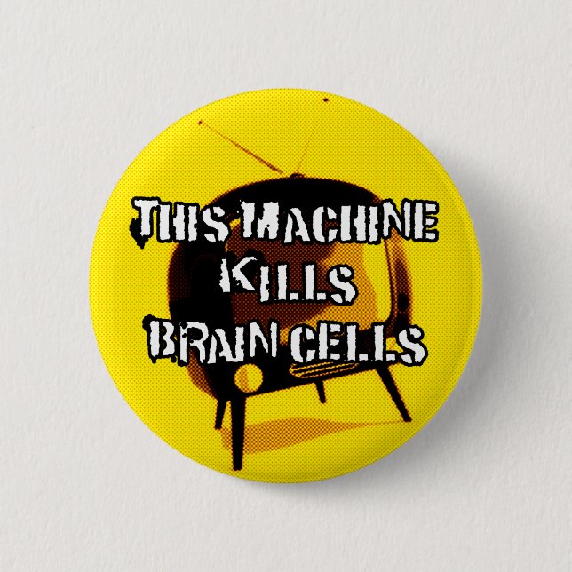 TV: The Noisy Killer 6 Cm Round Badge (Front)