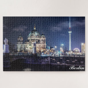 TV tower and Berlin Cathedral in Berlin, Germany Jigsaw Puzzle
