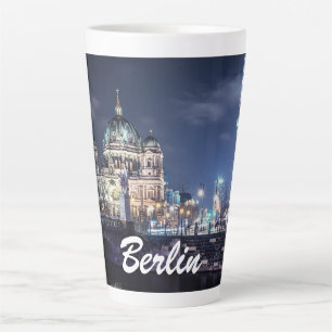 TV tower and Berlin Cathedral in Berlin, Germany Latte Mug