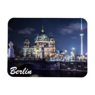 TV tower and Berlin Cathedral in Berlin, Germany Magnet