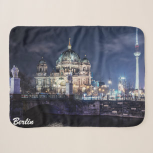 TV tower and Berlin Cathedral in Berlin, Germany Sherpa Blanket