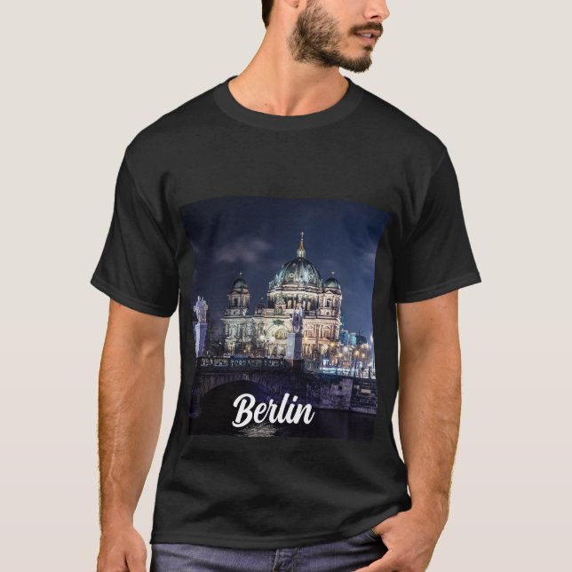 TV tower and Berlin Cathedral in Berlin, Germany T-Shirt (Front)
