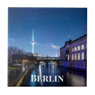 TV tower and museum island in Berlin, Germany Ceramic Tile