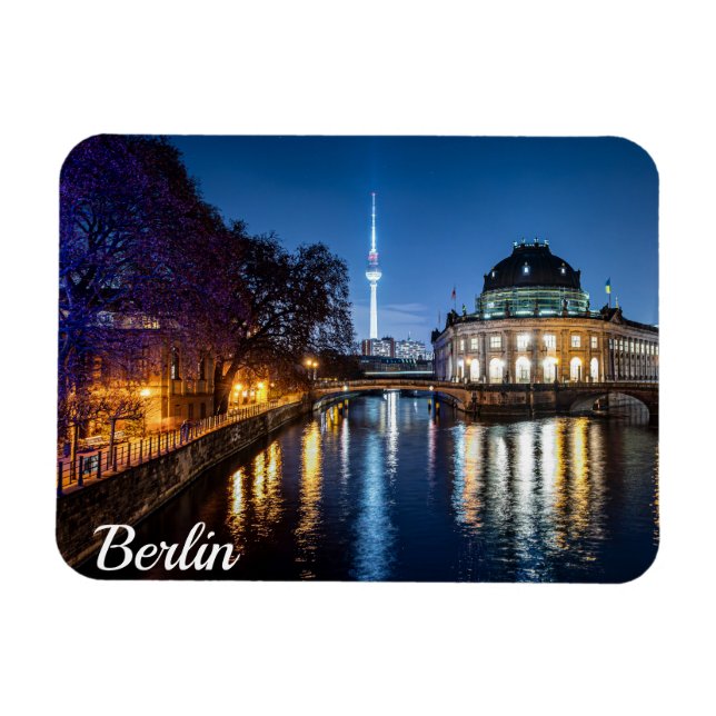 TV tower and museum island in Berlin, Germany Magnet (Horizontal)