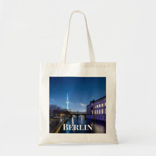 TV tower and museum island in Berlin, Germany Tote Bag