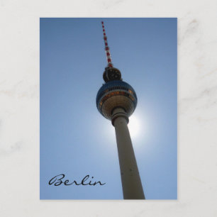 tv tower berlin postcard