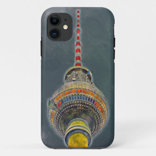 Tv Tower (Fernsehturm), Berlin, Art Effect iPhone 11 Case