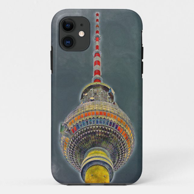 Tv Tower (Fernsehturm), Berlin, Art Effect Case-Mate iPhone Case (Back)
