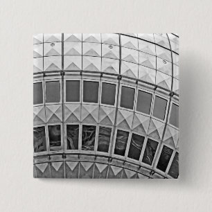 Tv Tower (Fernsehturm), Berlin, Artistic (tv15bw) 15 Cm Square Badge