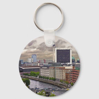 Tv Tower (Fernsehturm), Berlin, Panoramic(tv11pst) Key Ring