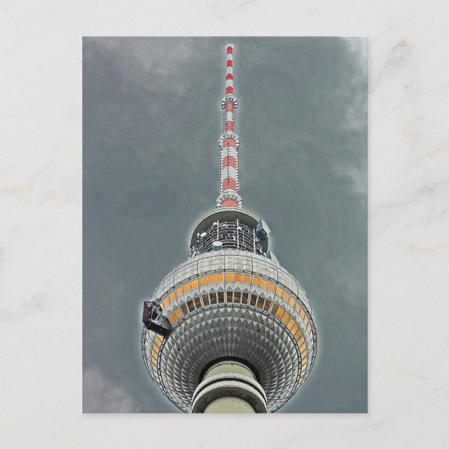 Tv Tower (Fernsehturm), Berlin (tv2) Postcard (Front)