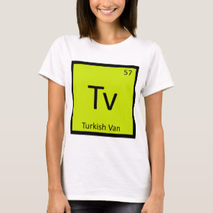Tv - Turkish Van Cat Chemistry Periodic Table T-Shirt
