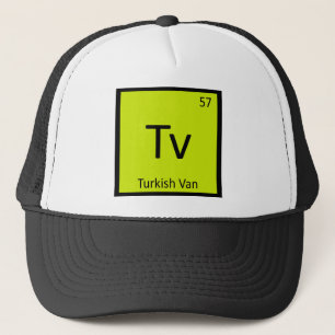 Tv - Turkish Van Cat Chemistry Periodic Table Trucker Hat