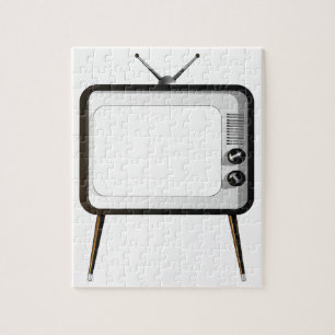 TV with empty screen Jigsaw Puzzle