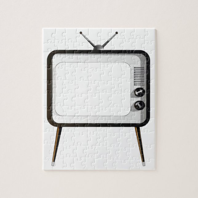 TV with empty screen Jigsaw Puzzle (Vertical)