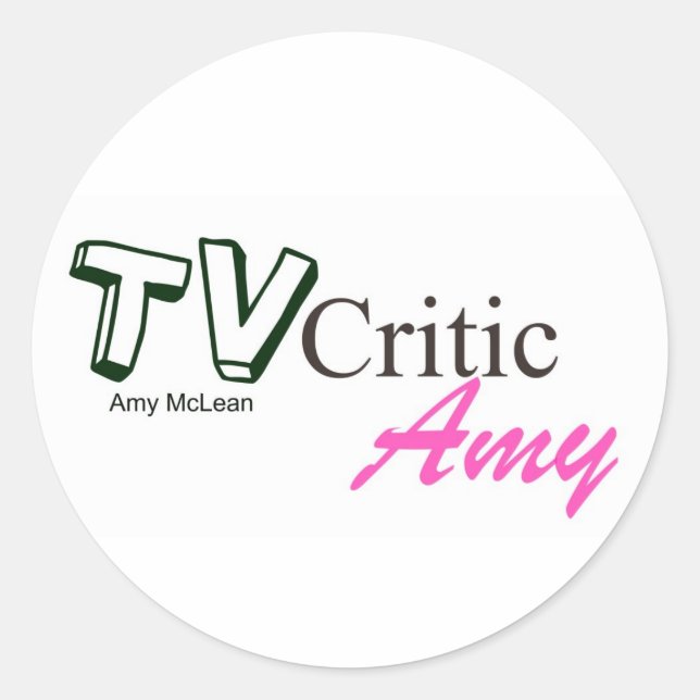 TVCriticAmy logo stickers (Front)