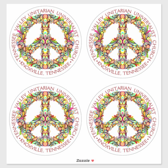 TVUUC Chalice Logo Medium Blue Circle (Sheet)