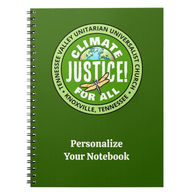 TVUUC Climate Justice! For All Notebook (Front)