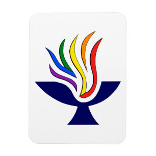 TVUUC Symbol Flaming Chalice Logo Magnet