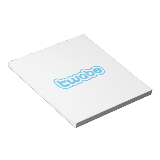 twabe notepad (Angled)