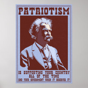 Twain -Patriotism Poster