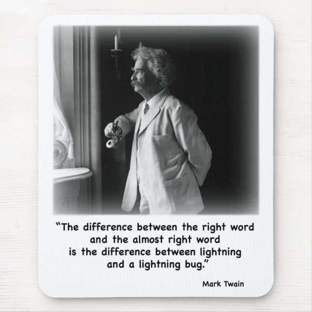 Twain's Lightning Bug Mousepad (Front)