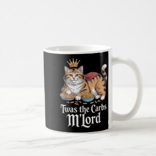 Twas The Carbs, Mlord Funny Cat Lovers Meme  Coffee Mug