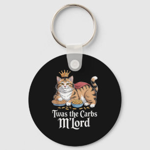 Twas The Carbs, Mlord Funny Cat Lovers Meme Key Ring