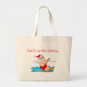 Twas The Day After Christmas Large Tote Bag