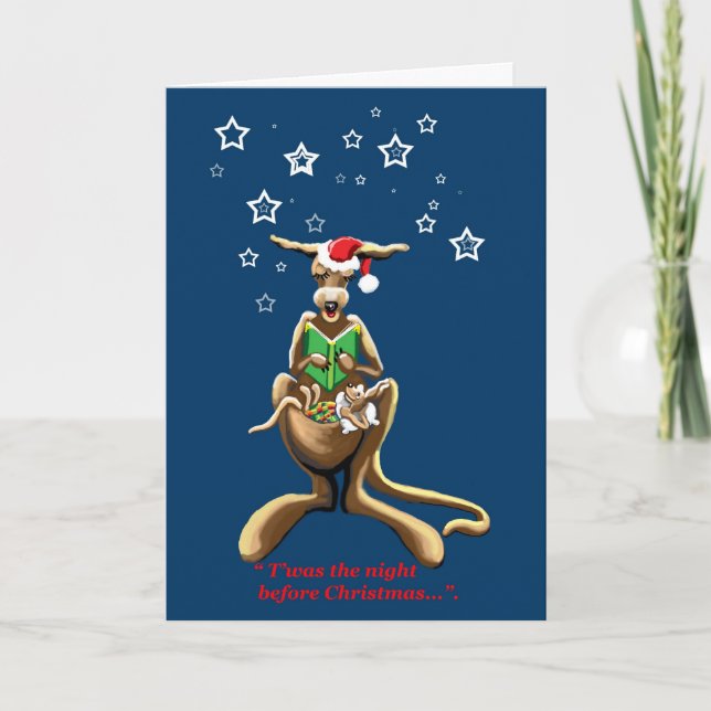 Twas the night before Christmas Holiday Card (Front)