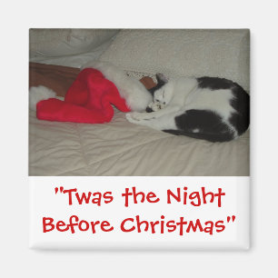 Twas the Night before Christmas Kitten Magnet