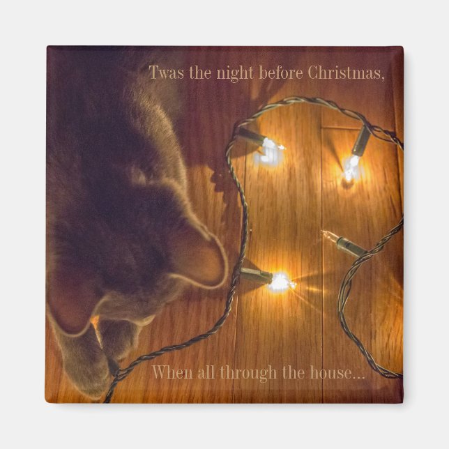 Twas the night before Christmas Magnet (Front)