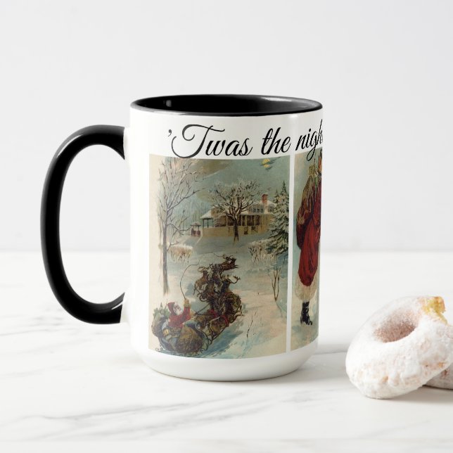 'Twas the Night Before Christmas Mug (With Donut)