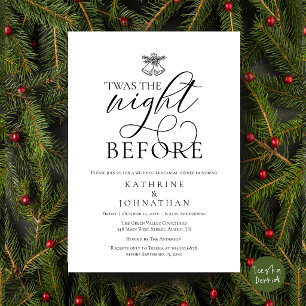 'Twas The Night Before Classy Rehearsal Party Invitation